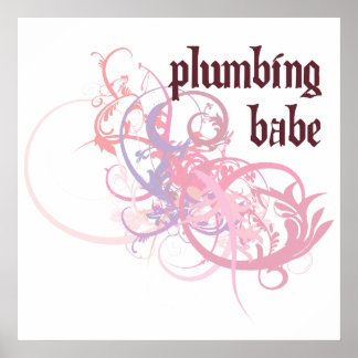 Plumbing Babe Poster