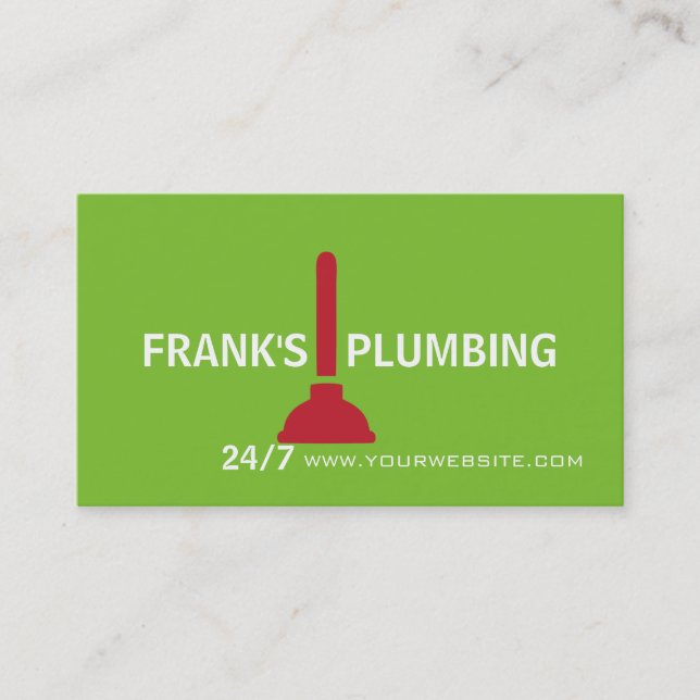 Plumbing Business Card (Front)