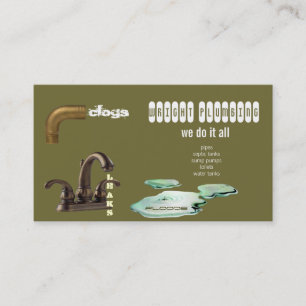plumbing business card