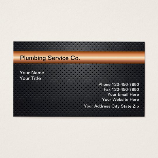 Plumbing Business Cards