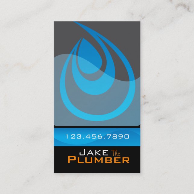 Plumbing business cards (Front)
