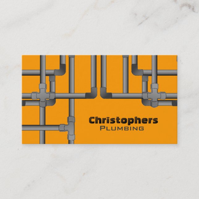 Plumbing Business Cards (Front)