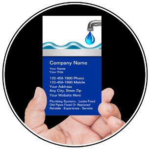 Plumbing Business Cards