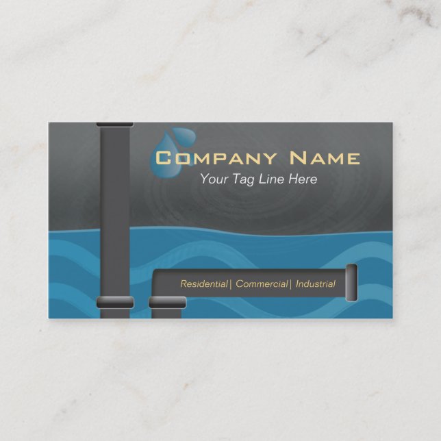 plumbing business cards (Front)