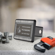 Plumbing Business Trailer Hitch Cover