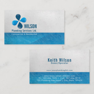 Plumbing Construction Business Card