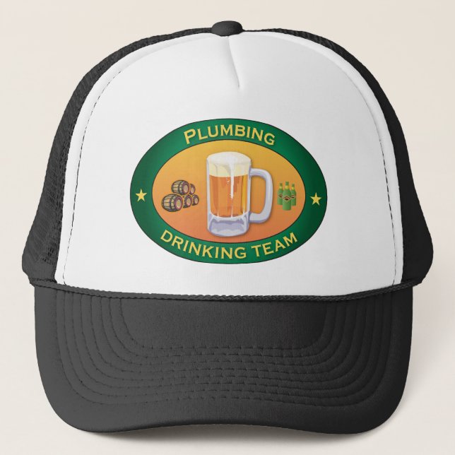 Plumbing Drinking Team Trucker Hat (Front)