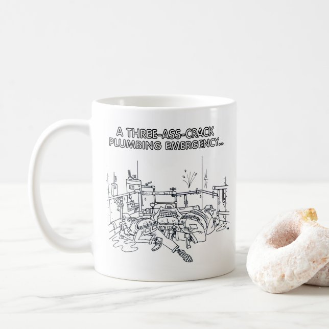 Plumbing Emergency mug (With Donut)