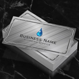 Plumbing Faux Metallic Pipes Pro Repair Service  Business Card