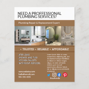 plumbing handyman bathroom kitchens  flyer