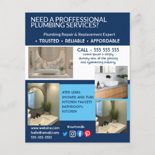 plumbing handyman bathroom kitchens  flyer