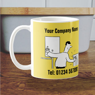 Plumbing & Heating Services Cartoon Mug