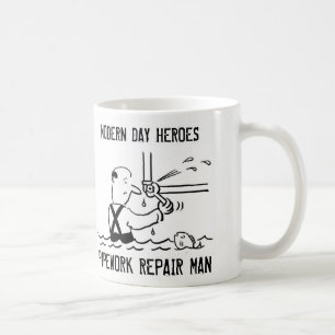 Plumbing Pipework Repair Man Coffee Mug