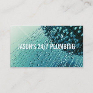 Plumbing Plumber Faucet Water Handyman Maintenance Business Card