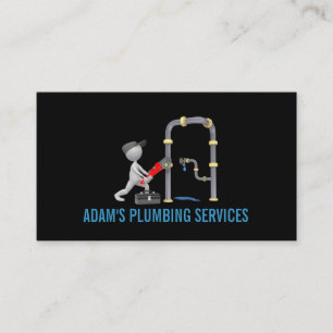 Plumbing Plumber Faucet Water Handyman Maintenance Business Card