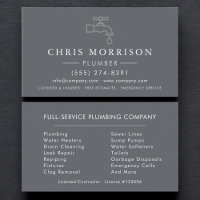 Plumbing Plumber Gray Silver Minimalist