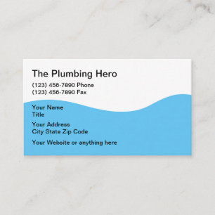 Plumbing Service Modern Business Card