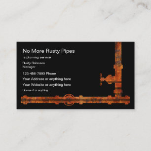 Plumbing Service Unique Business Card