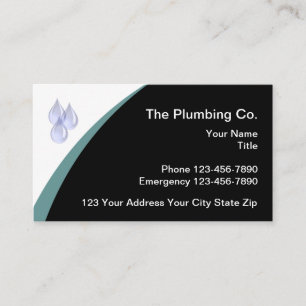 Plumbing Services Modern Design Business Card