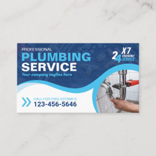 Plumbing services, Plumber, Plumbing and gas, Logo Business Card