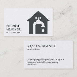 Plumbing Simple Business Card