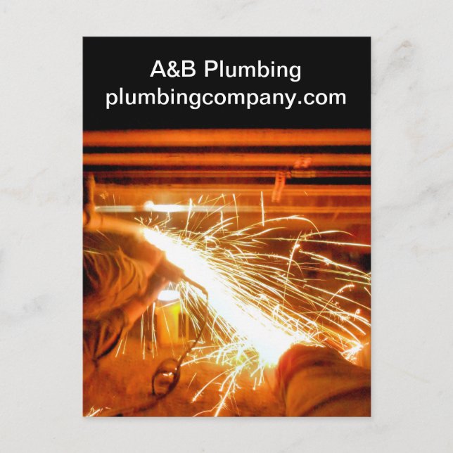 Plumbing Sparks Original Postcard (Front)