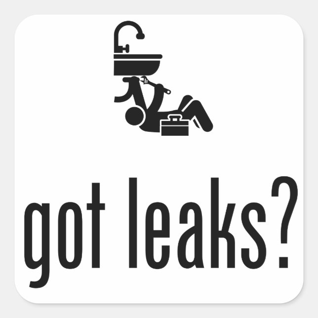 Plumbing Square Sticker (Front)