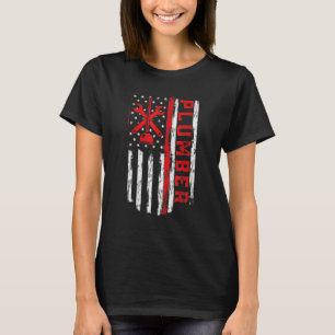 Plumbing Worker American Flag Patriotic Plumber 4t T-Shirt