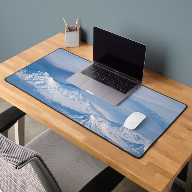 Plume Emanating From Kliuchevskoi Volcano. Desk Mat (Office 2)