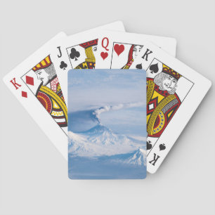 Plume Emanating From Kliuchevskoi Volcano. Playing Cards