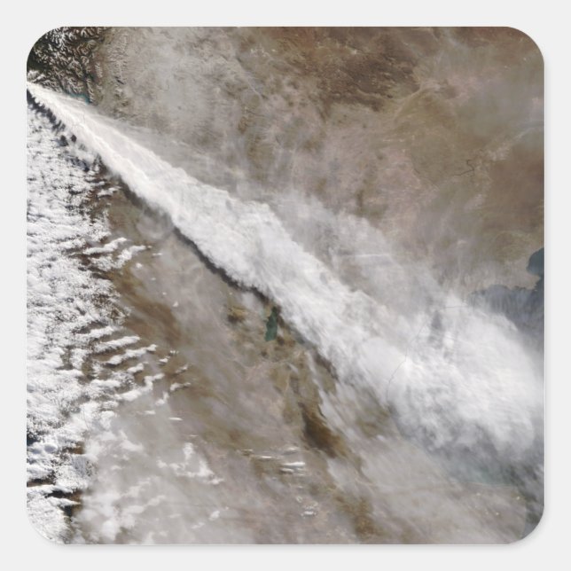 Plume from eruption of Chaiten volcano, Chile Square Sticker (Front)