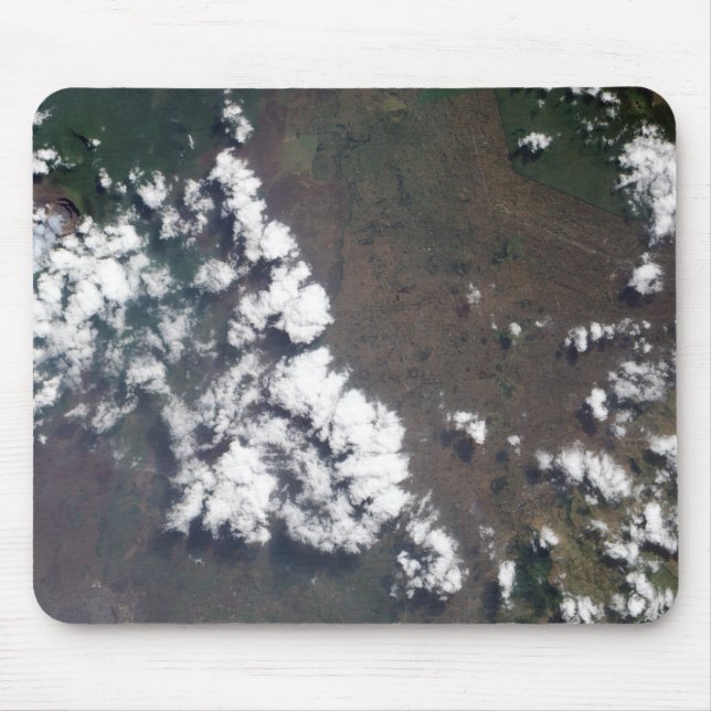 Plume rises from Nyiragongo Volcano in the DRC Mouse Mat (Front)