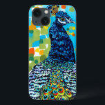 Plumed Peacock II iPhone 13 Case<br><div class="desc">Animals</div>