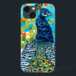 Plumed Peacock II iPhone 13 Case<br><div class="desc">Animals</div>