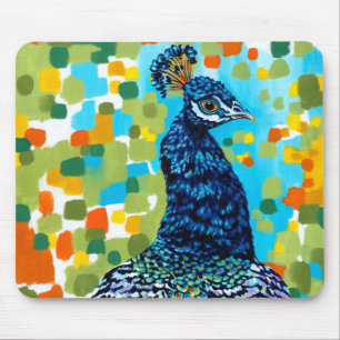 Plumed Peacock II Mouse Mat