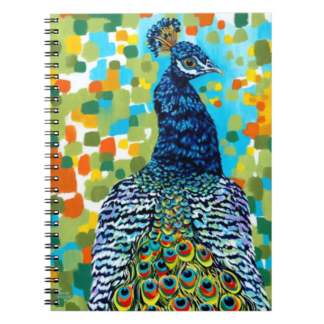 Plumed Peacock II Notebook (Front)