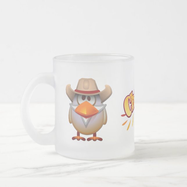 Plumendini Frosted Glass Mug (Left)