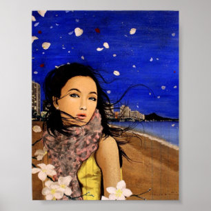 Plumeria Breeze on Waikiki Poster