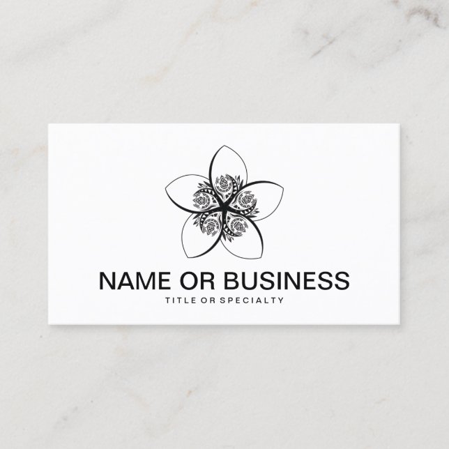 plumeria business card (Front)