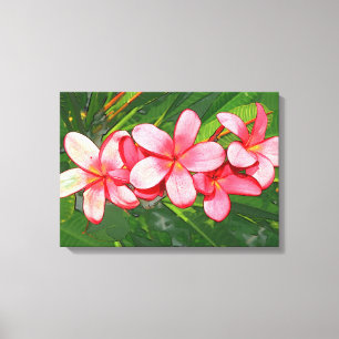 plumeria canvas print