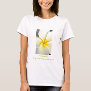 Plumeria Design Women's Baby Doll Tee