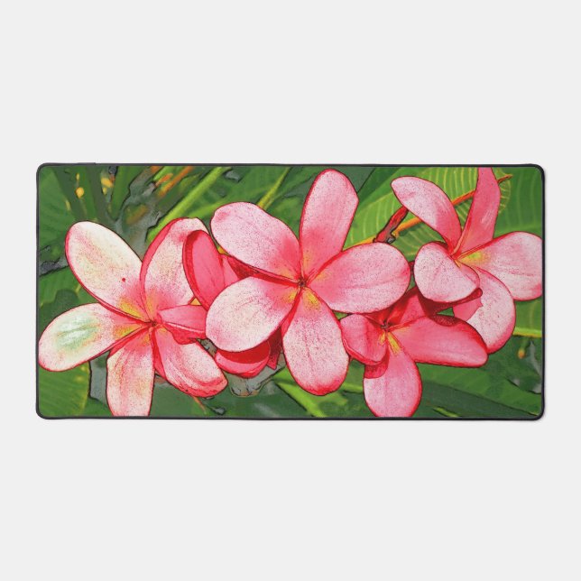 plumeria desk mat (Front)