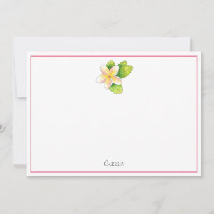 Plumeria Flower Card