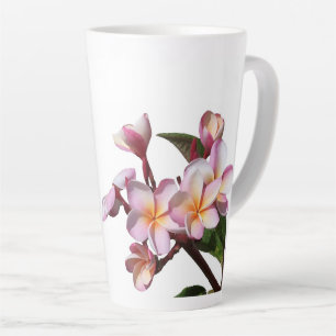 Plumeria Flowers Photography Latte Mug