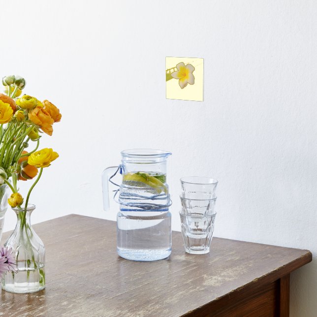 plumeria foil prints (Laydown (Kitchen))