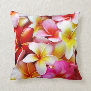 Plumeria Frangipani Hawaii Flower Customised Cushion