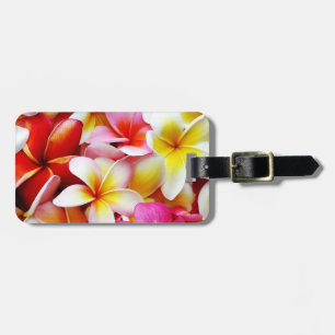 Plumeria Frangipani Hawaii Flower Customised Luggage Tag