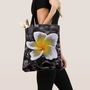 Plumeria Frangipani Hawaii Flower Tote Bag