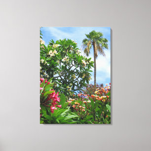 Plumeria Garden Canvas Print