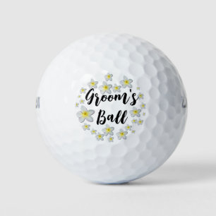Plumeria Groom's Golf Balls